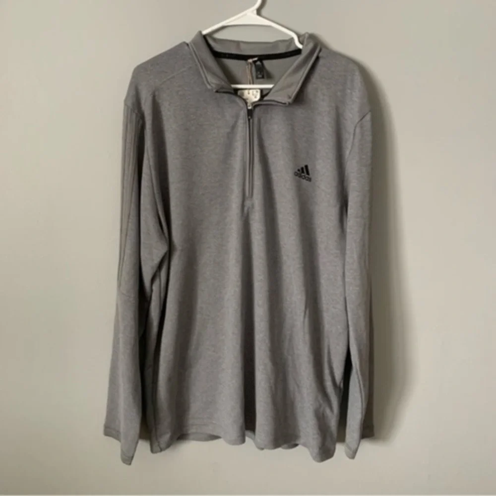 NWT. ADIDAS 3 Stripes 1/4 Zip Long Sleeve